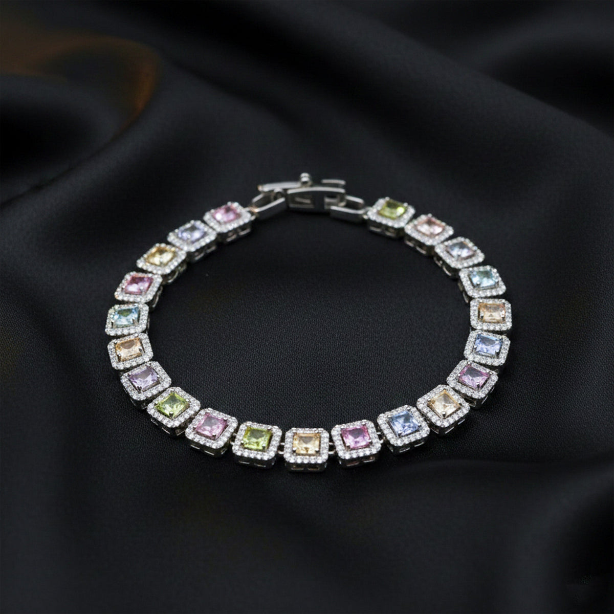 Pastel Gemstone Luxe Bracelet jewellery product view 3