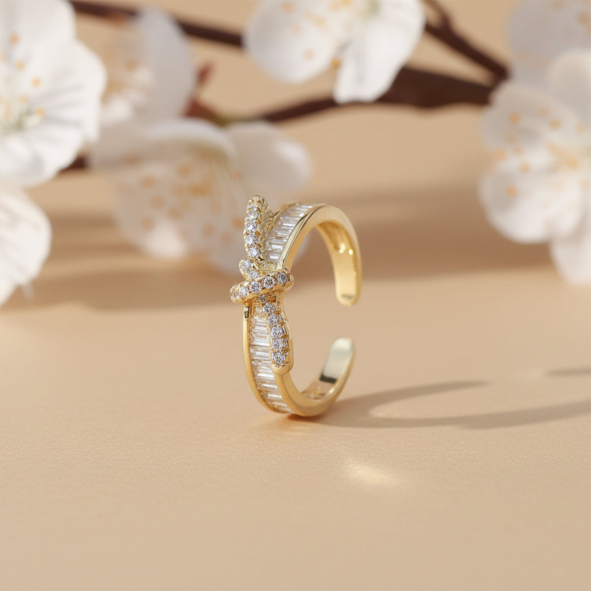 Luxe Infinity Knot Ring jewellery product view 2