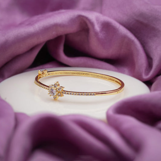 Elite Floral Spark Gold Kada jewellery product view 2