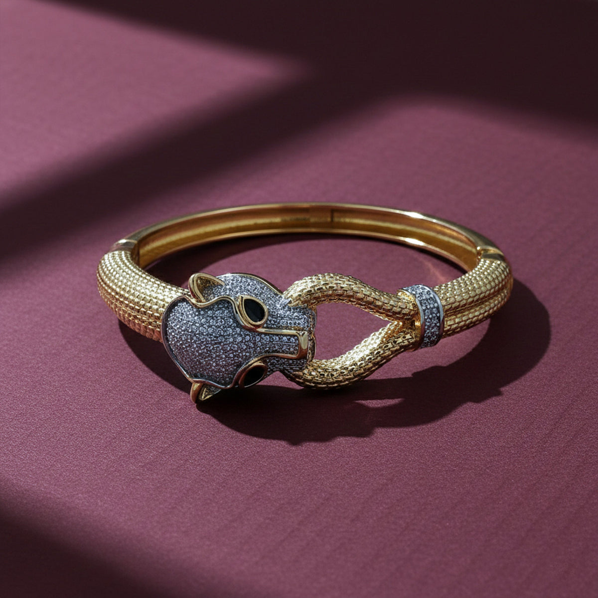 Golden Predator Panther Kada jewellery product view 3