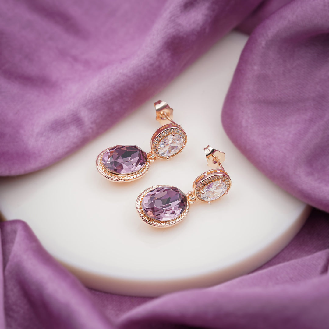 Prestige Double Stone Earrings jewellery product view 4