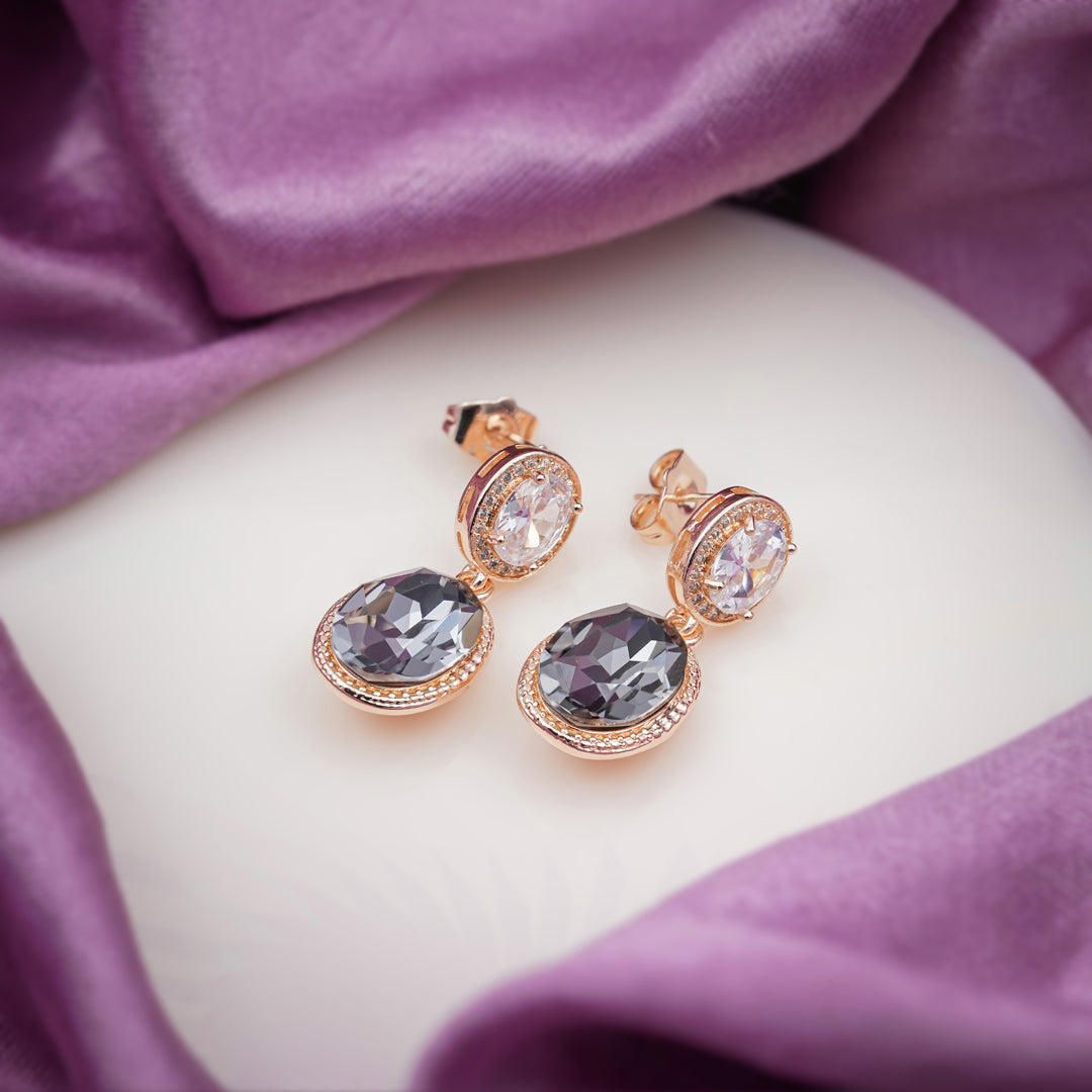 Prestige Double Stone Earrings jewellery product view 11