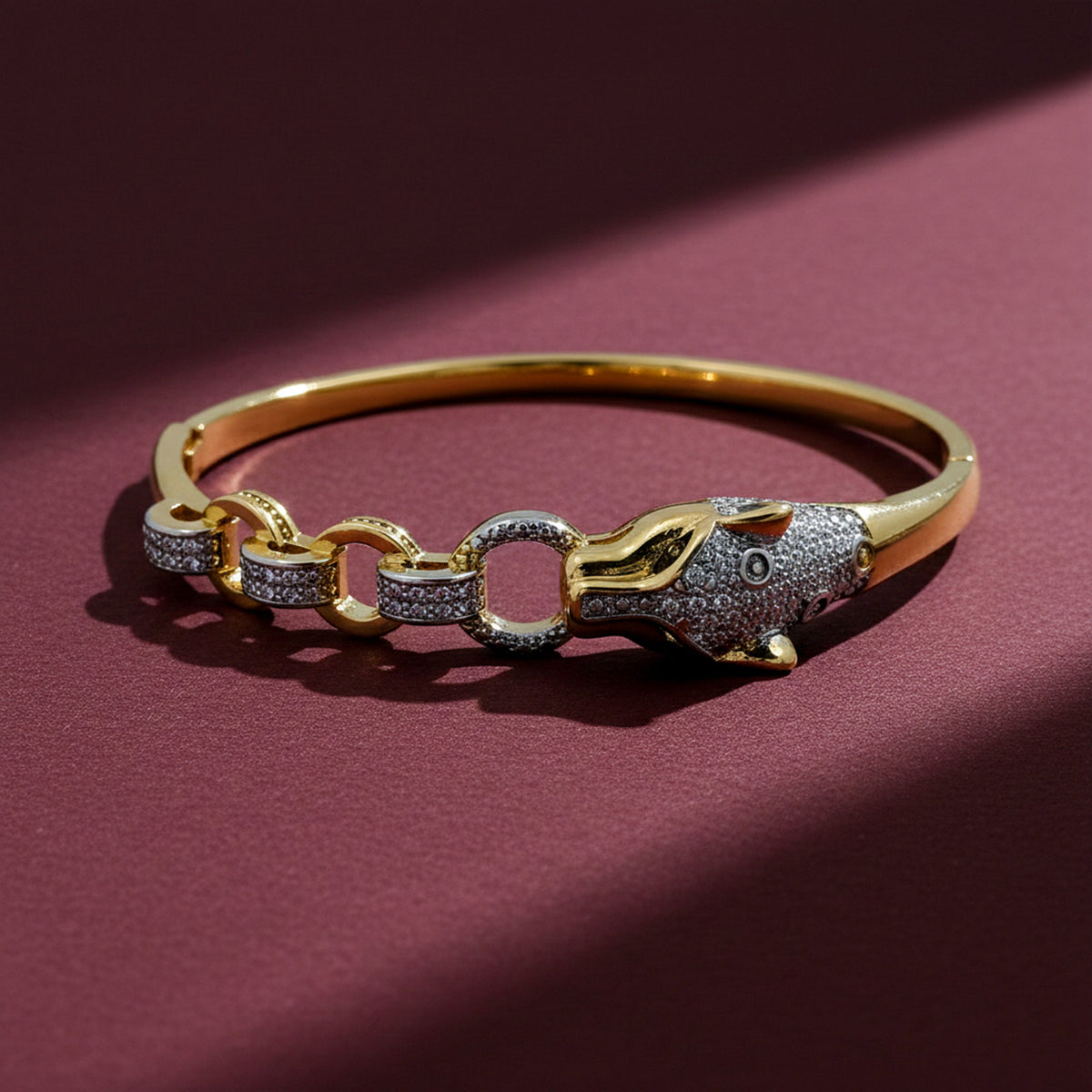 Golden Wave Dolphin Kada jewellery product view 3