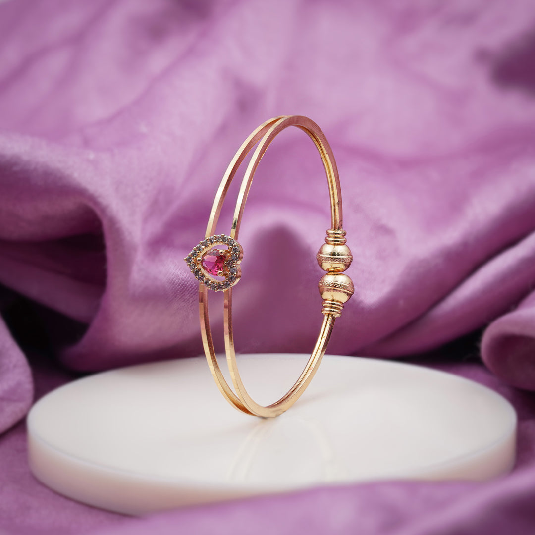 Rati Free Size Heart Bangles jewellery product view 3