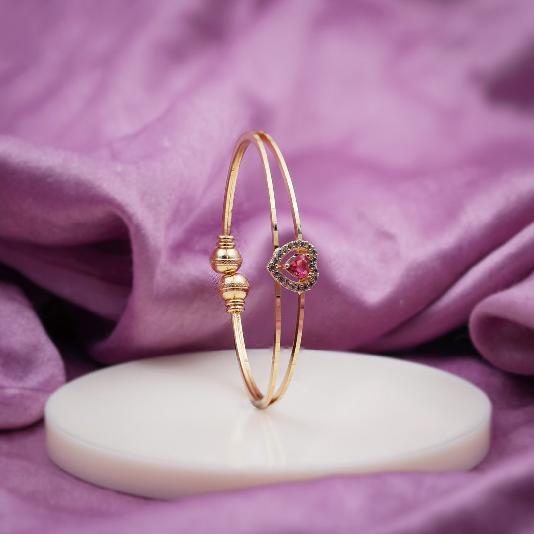 Rati Free Size Heart Bangles jewellery product view 5