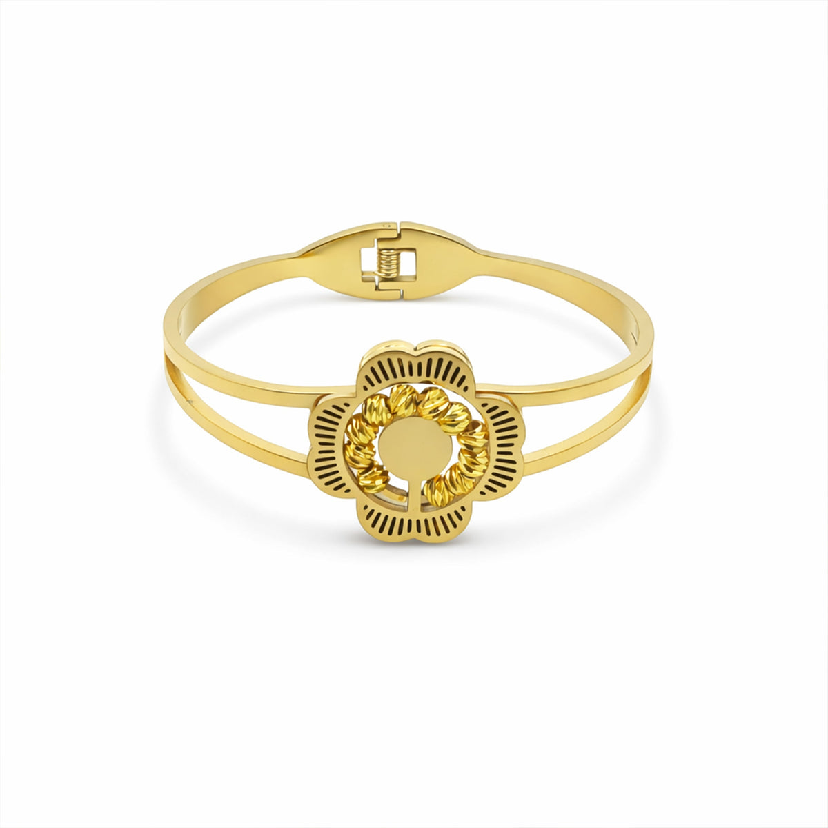 Luxora Floral Gold Kada jewellery product view 9