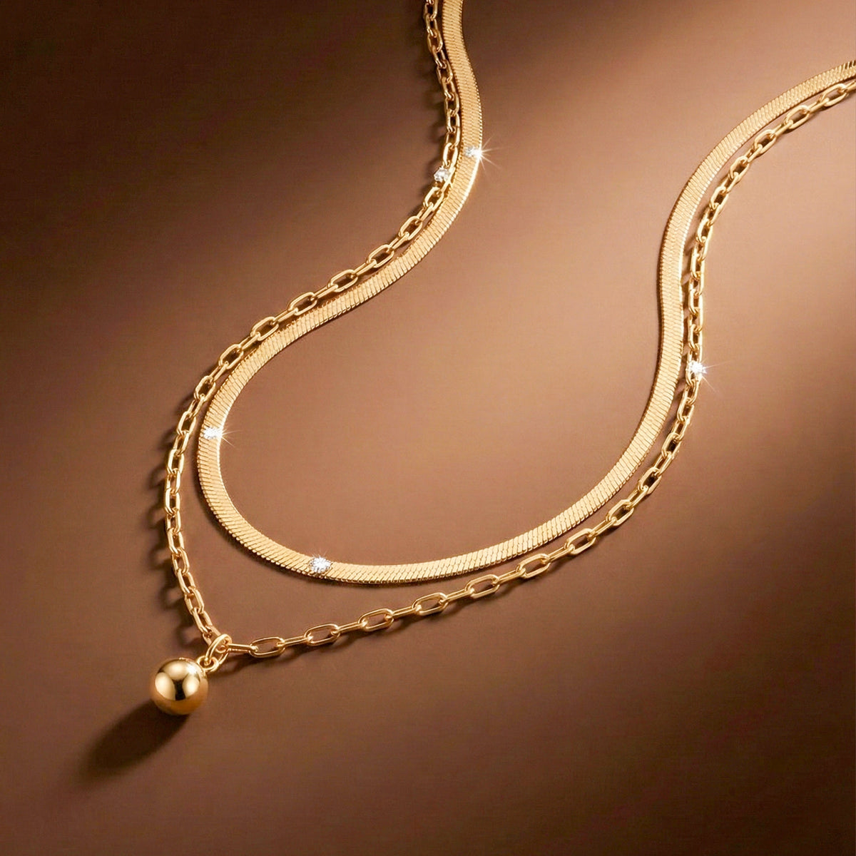 Zyra Twin Grace Necklace jewellery product view 6