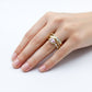Blush Royale Pink Diamond Criss-Cross Ring jewellery product view 2