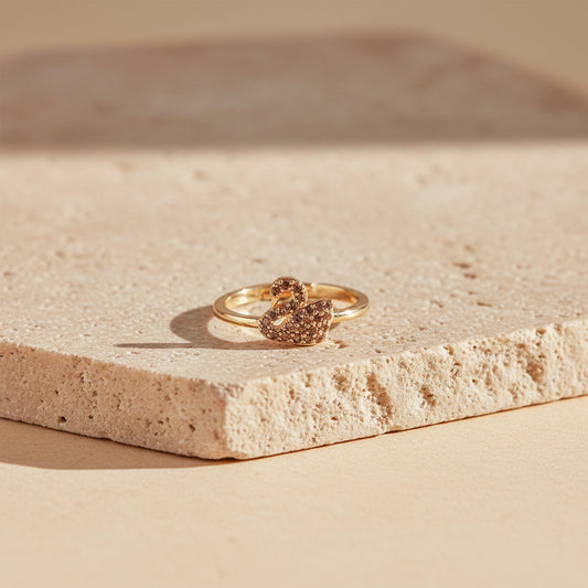 Swan Elegance Diamond Ring jewellery product view 1