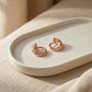 Diamond Enamel Hoop Earrings jewellery product view 2