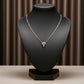 Luxury Halo Diamond Silver Necklace jewellery product view 5