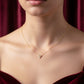 Luxury Halo Diamond Gold Necklace jewellery product view 3