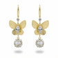 Golden Butterfly Drop Earrings jewellery product view 6