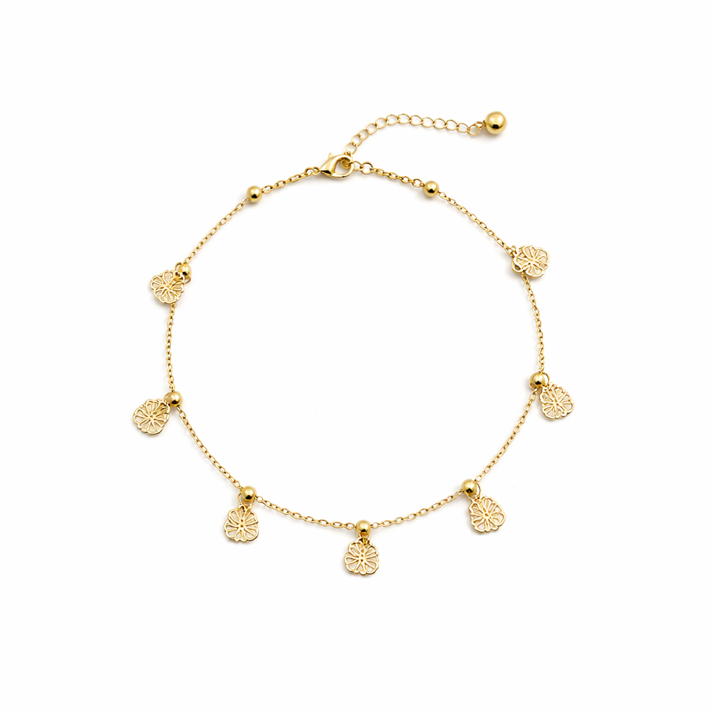 Veloura Butterfly Charm Anklet jewellery product view 6