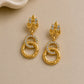 Sunehri Twist Earrings jewellery product view 1