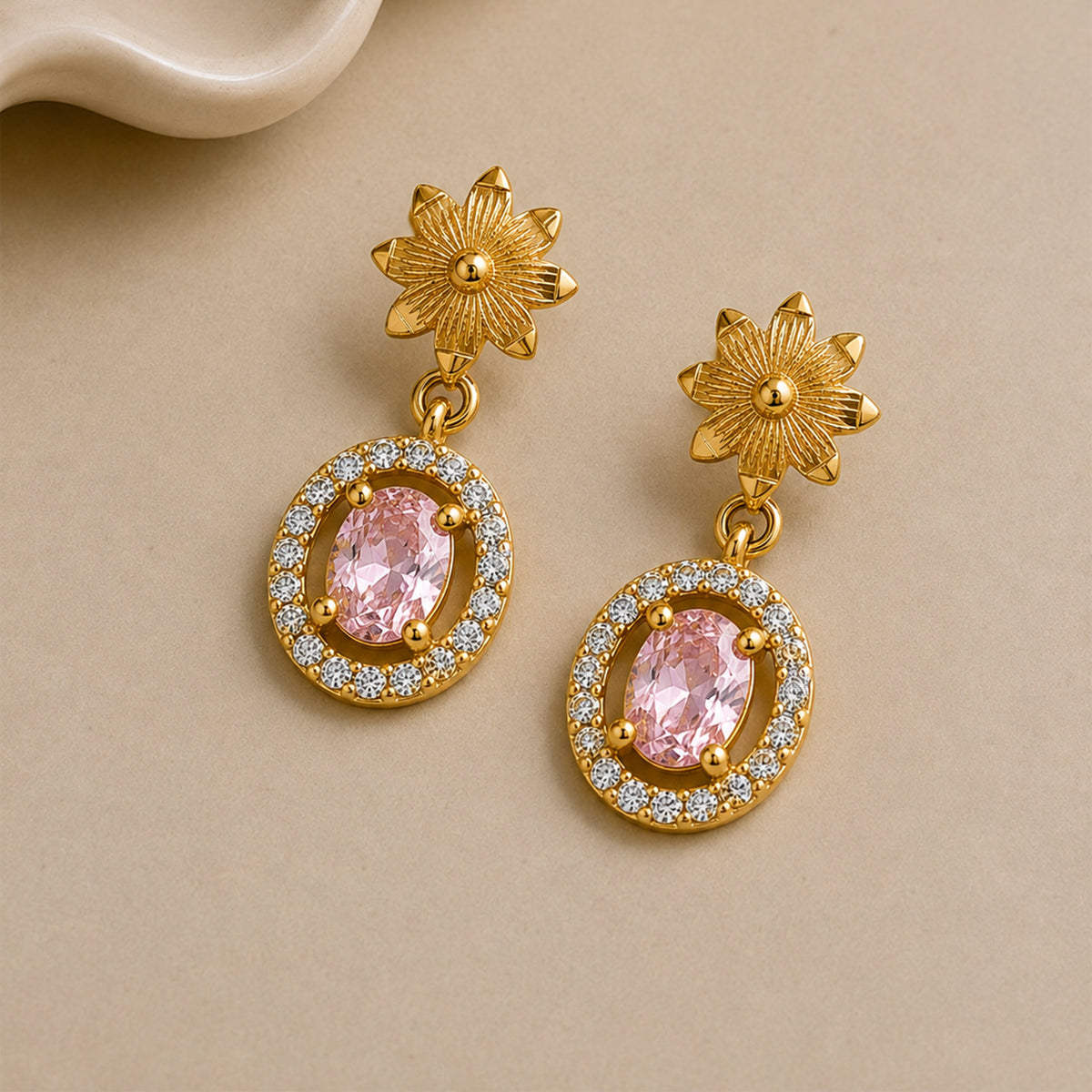 Meher Rose Earrings jewellery product view 1