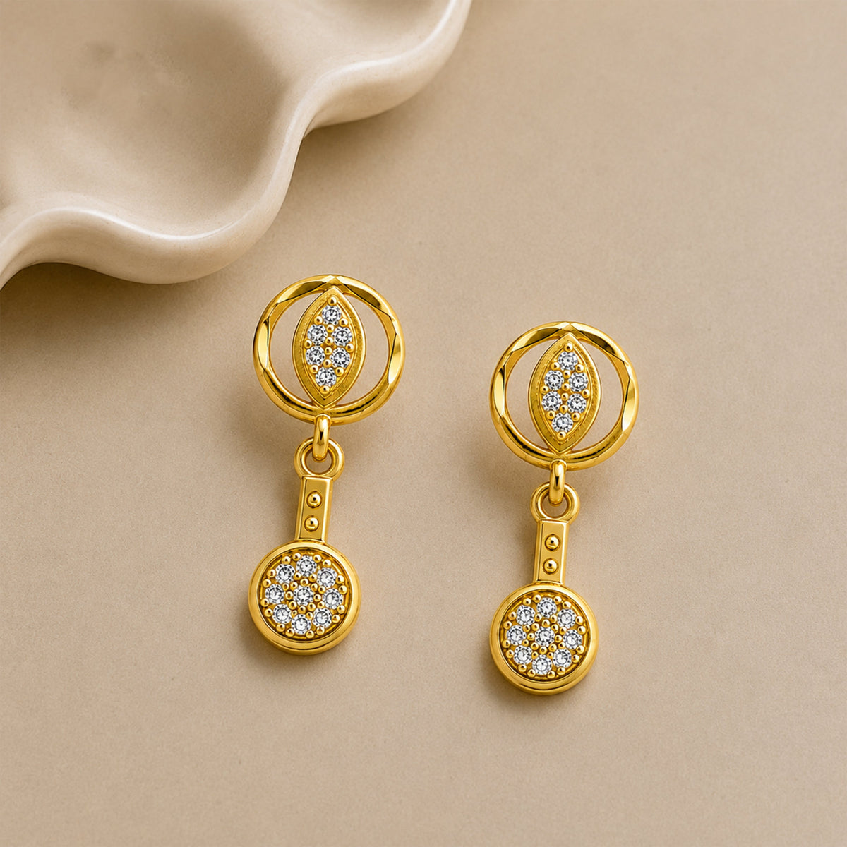 Sunehri Charms Earrings jewellery product view 1
