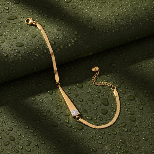 Imperial Gold Bar Snake Chain Bracelet jewellery product view 1