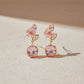 Pink Blossom Elegance Drop Earrings jewellery product view 3