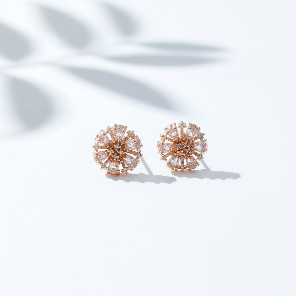 Aurora Sunburst Crystal Stud Earrings jewellery product view 14