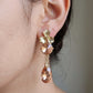 Peach Glow Luxe Danglers Earrings jewellery product view 2