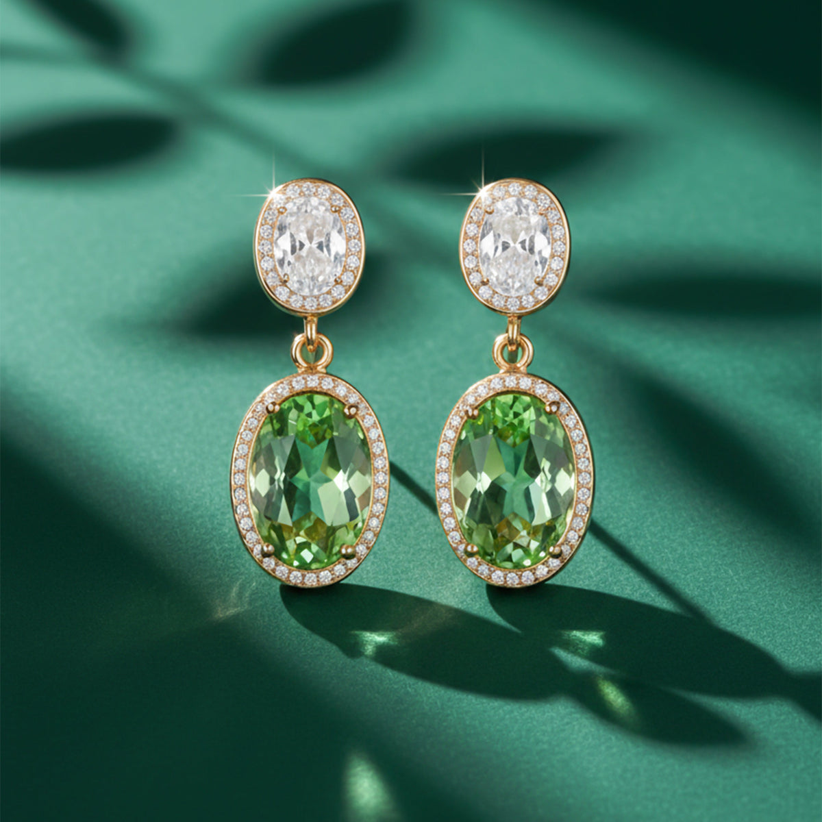 Prestige Double Stone Earrings jewellery product view 5
