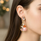 Pink Luxe Charm Earrings jewellery product view 3