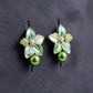 Celestial Green Petal Earrings jewellery product view 1