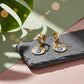 Evil Eye Round Earrings jewellery product view 3