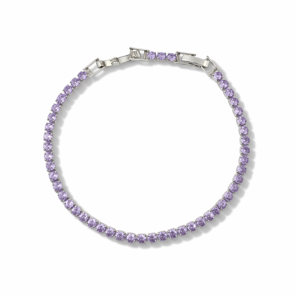 Azure Sapphire Tennis Bracelet jewellery product view 12