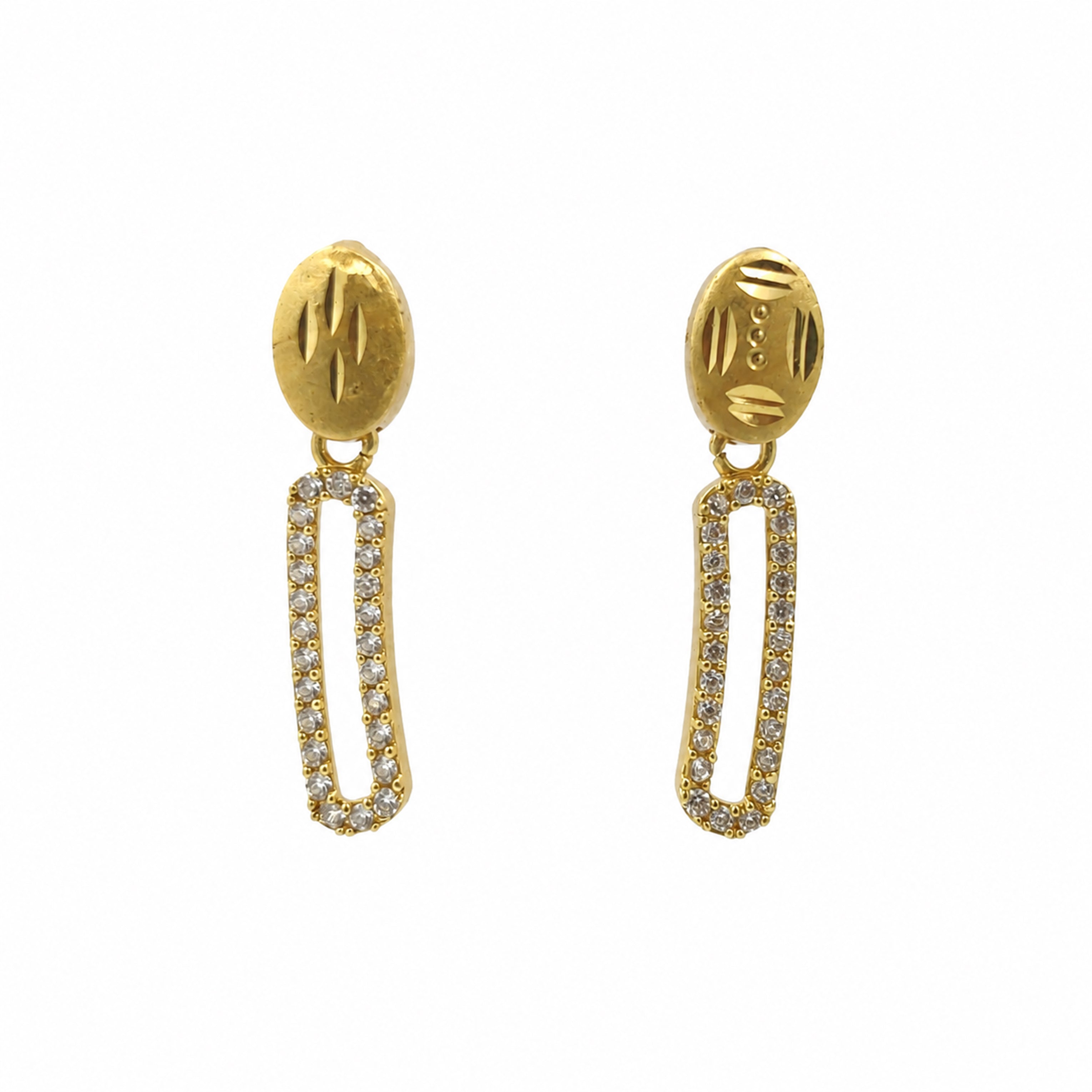 Noor Link Earrings jewellery product view 2