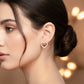Celestia Love Crystal Heart Earrings jewellery product view 3