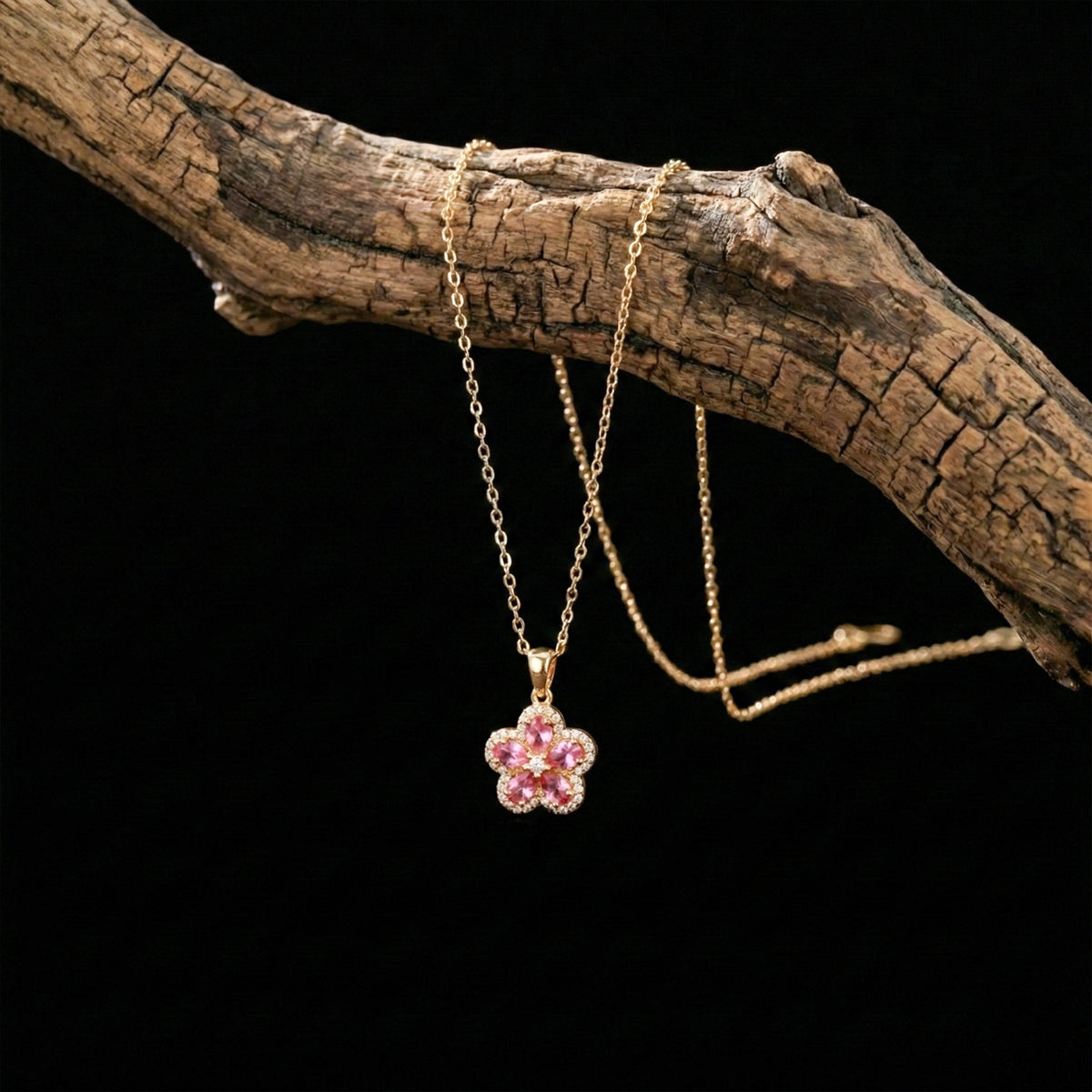Rose Bloom Luxe Pendant Necklace jewellery product view 2