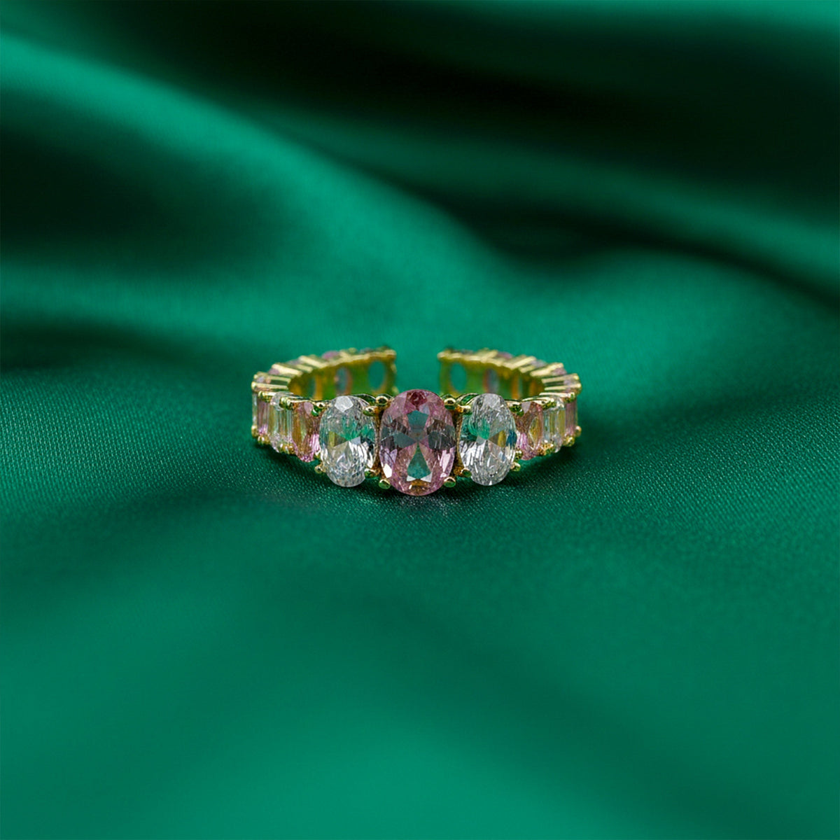 Radiance Multistone Cocktail Ring jewellery product view 3