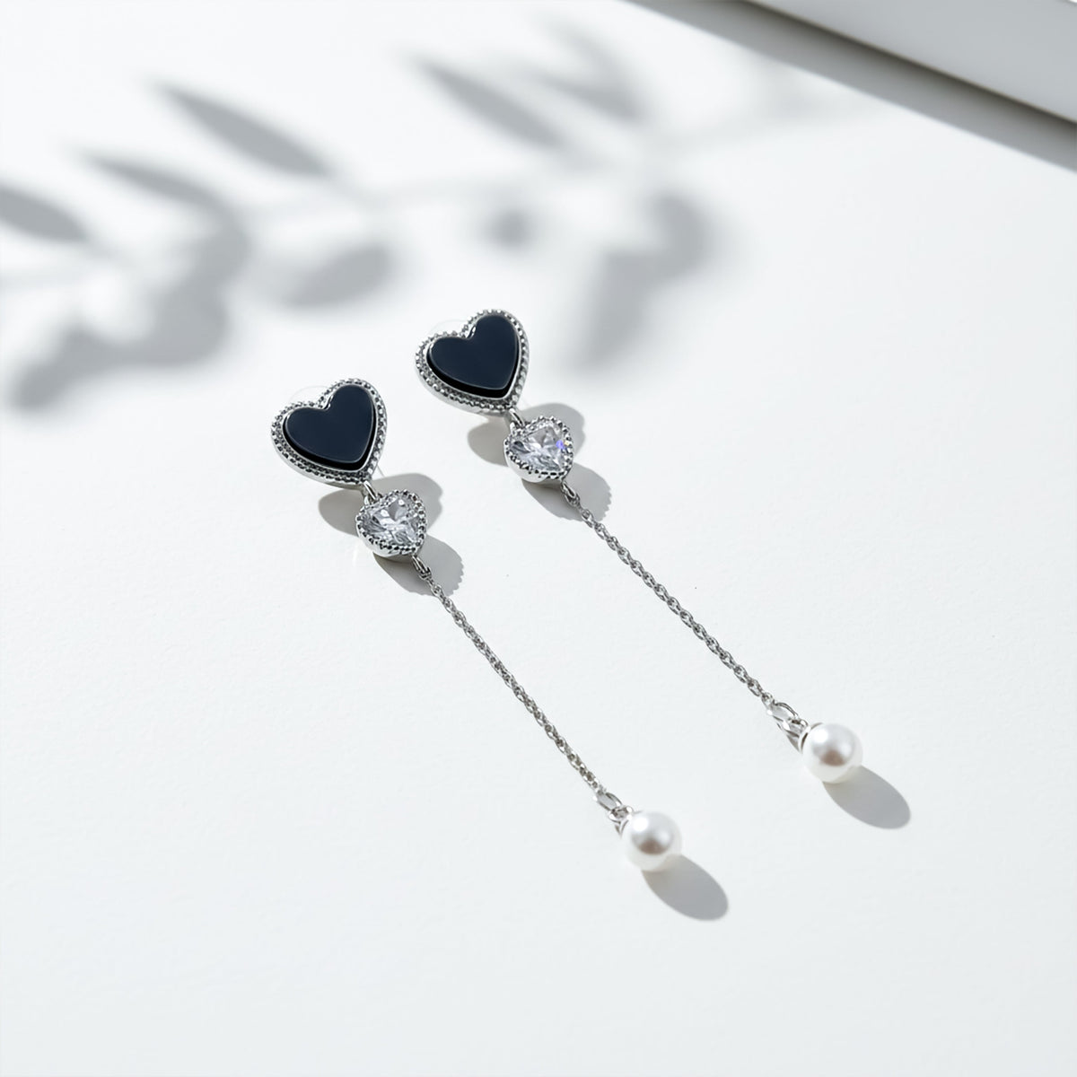 Obsidian Love Pearl Drops jewellery product view 5