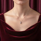 Luxe Oval Crystal Pendant Necklace jewellery product view 5