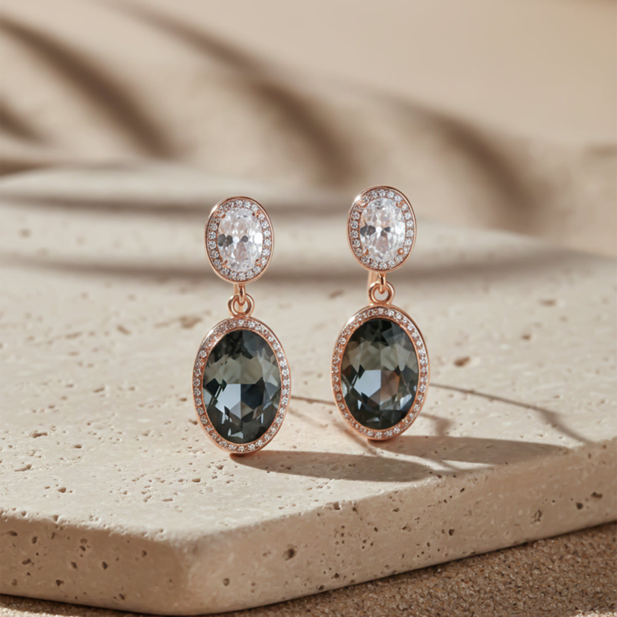 Prestige Double Stone Earrings jewellery product view 9