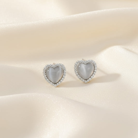 Amoura Radiance Heart Earrings jewellery product view 1