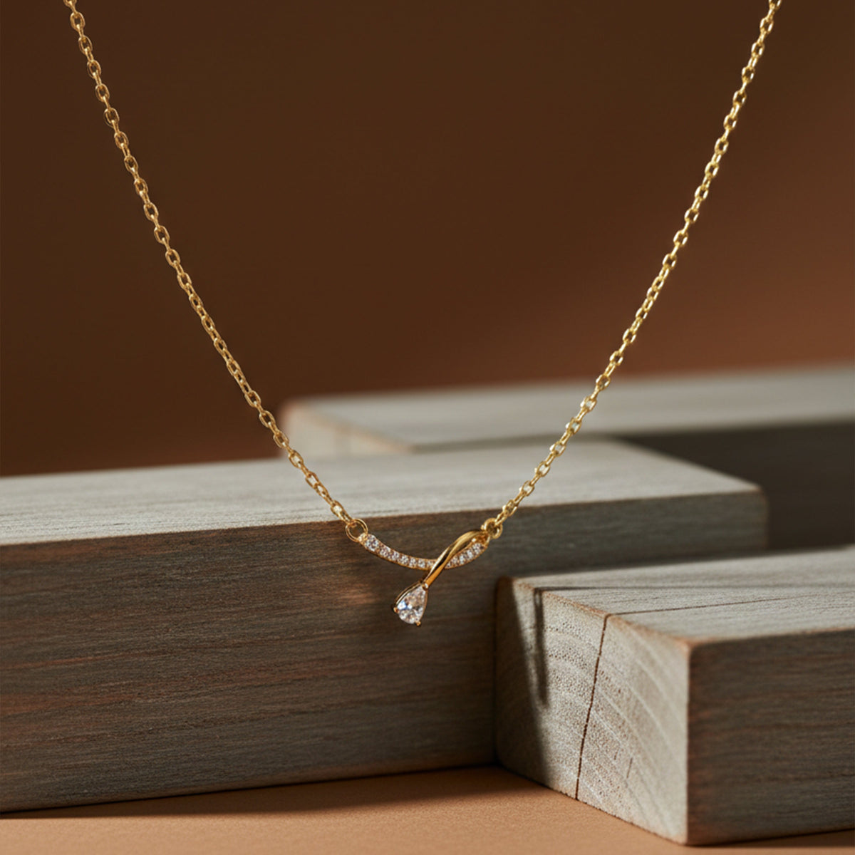 Liora drop Necklace jewellery product view 1