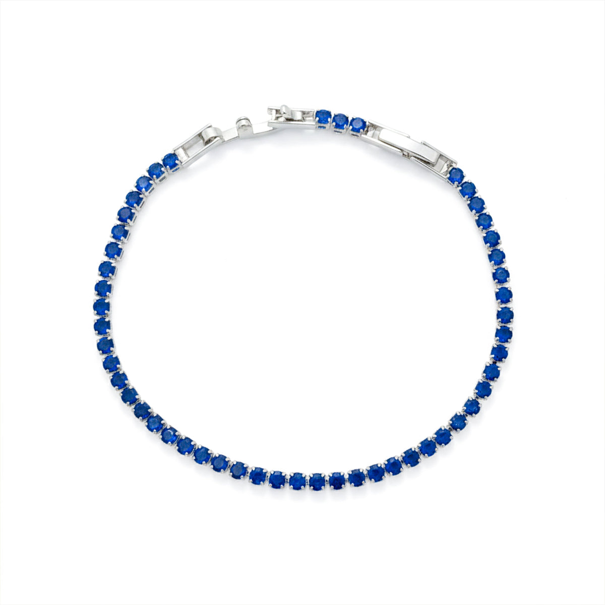 Azure Sapphire Tennis Bracelet jewellery product view 9