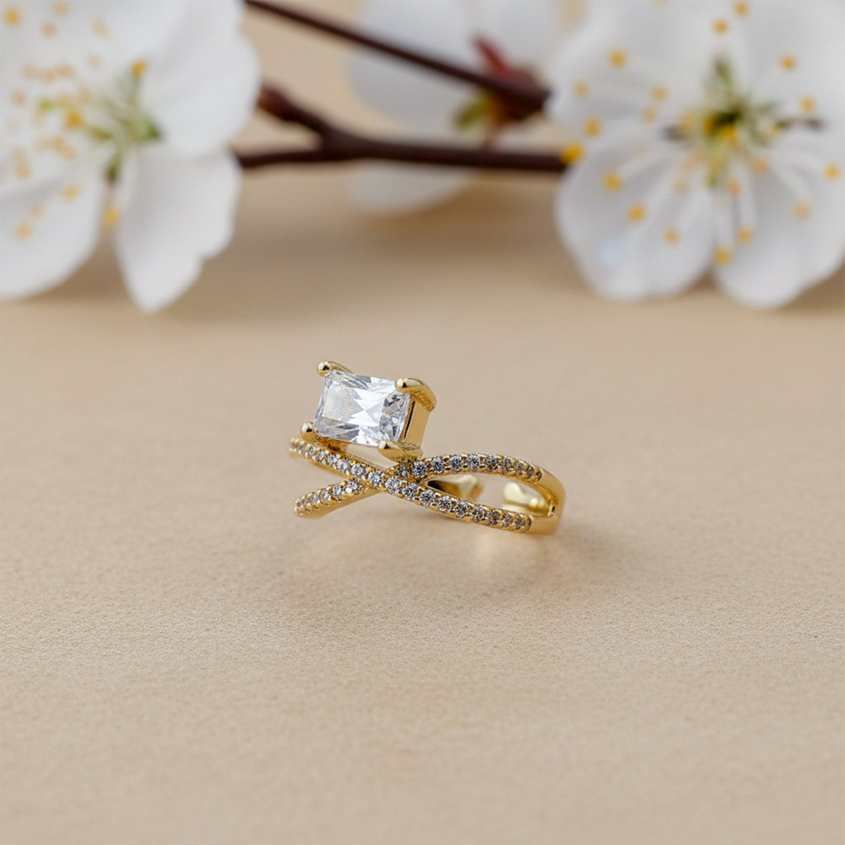 Cushion Diamond Luxury Ring jewellery product view 1