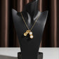 Golden Peanut Pearl Pendant Necklace jewellery product view 3
