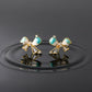 Velour Bow Radiance Earrings jewellery product view 3
