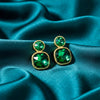 Green Gemstone Earrings jewellery product view 1