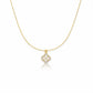 Gold Clover Pendant Necklace jewellery product view 3