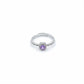 Amethyst Diamond Halo Ring jewellery product view 5