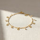 Golden Blossom Charm Anklet jewellery product view 2