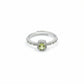 Elite Green Gemstone Halo Ring jewellery product view 5