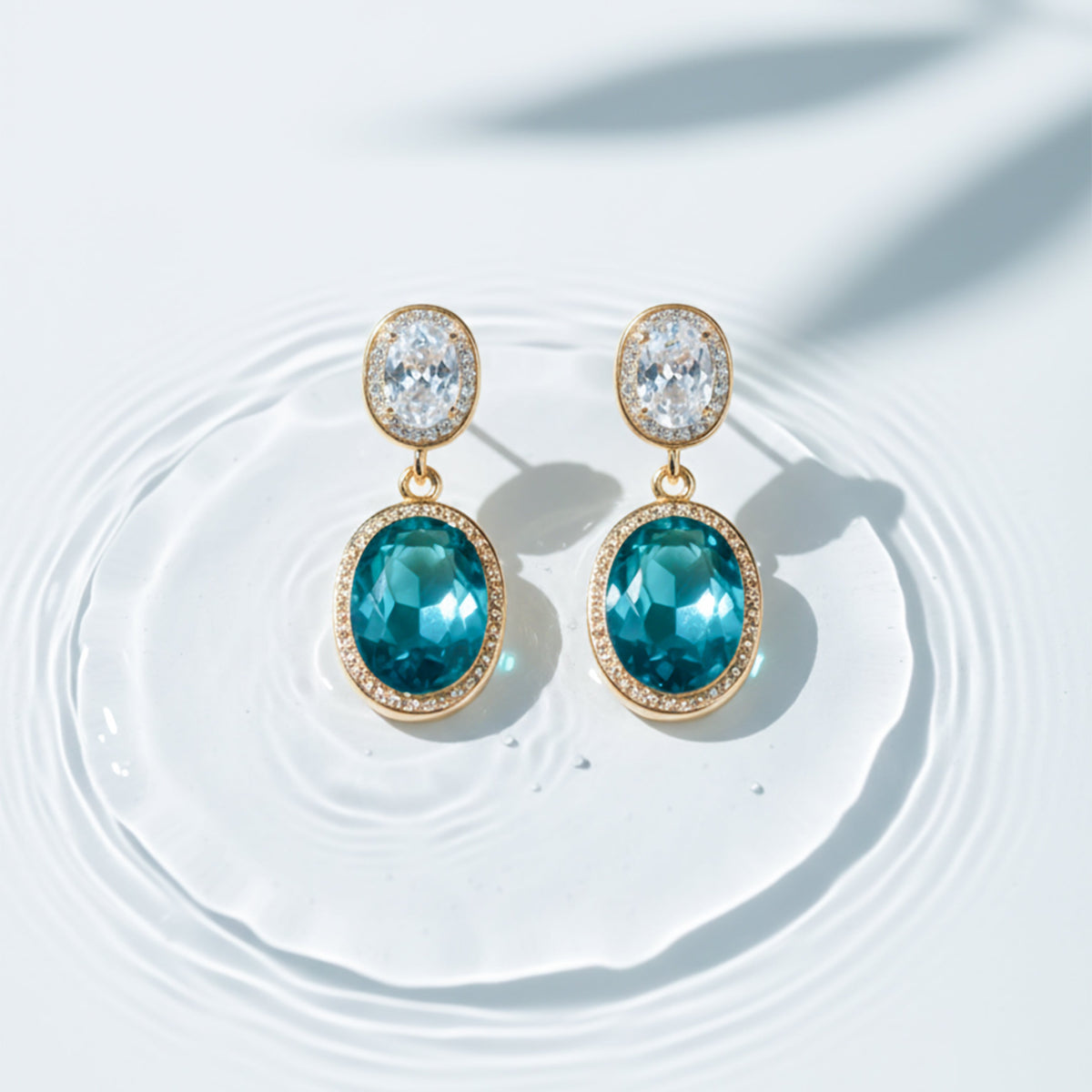 Prestige Double Stone Earrings jewellery product view 14