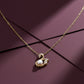 Elegant Swan Pearl Gold Pendant Necklace jewellery product view 2